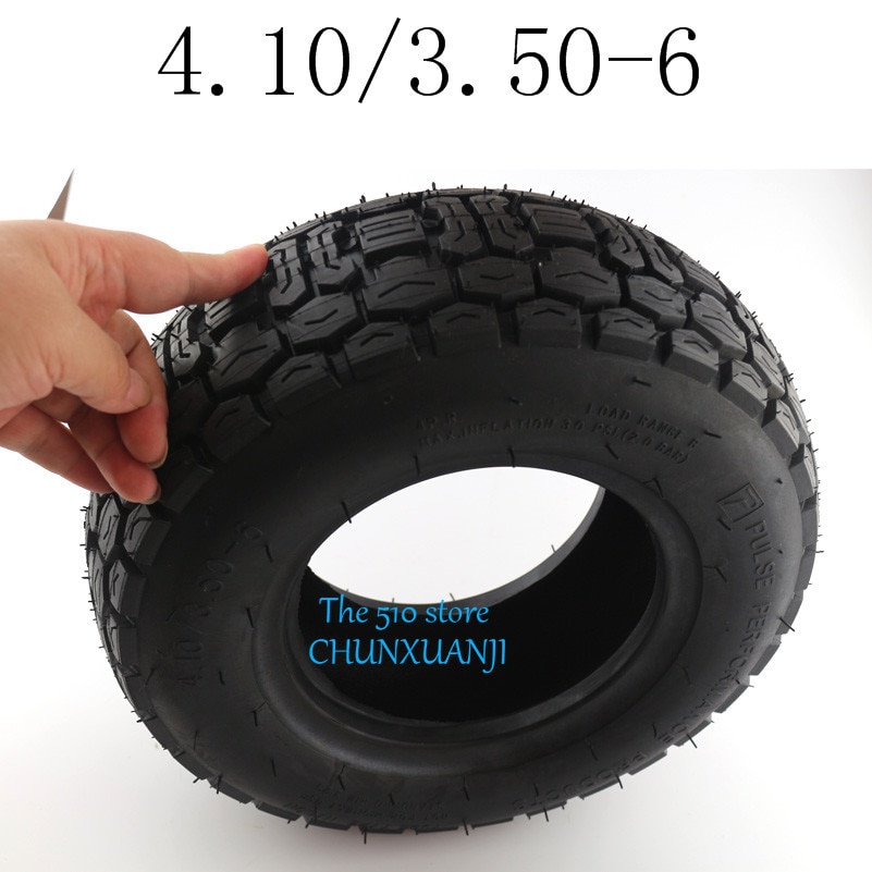 4.10/3.50-6 Scooter Banden 6 "Grasmaaier/Sneeuw & Modder Tyre 4.10/3.50-6 Scootmobiel Band Zonder Innerlijke Knol