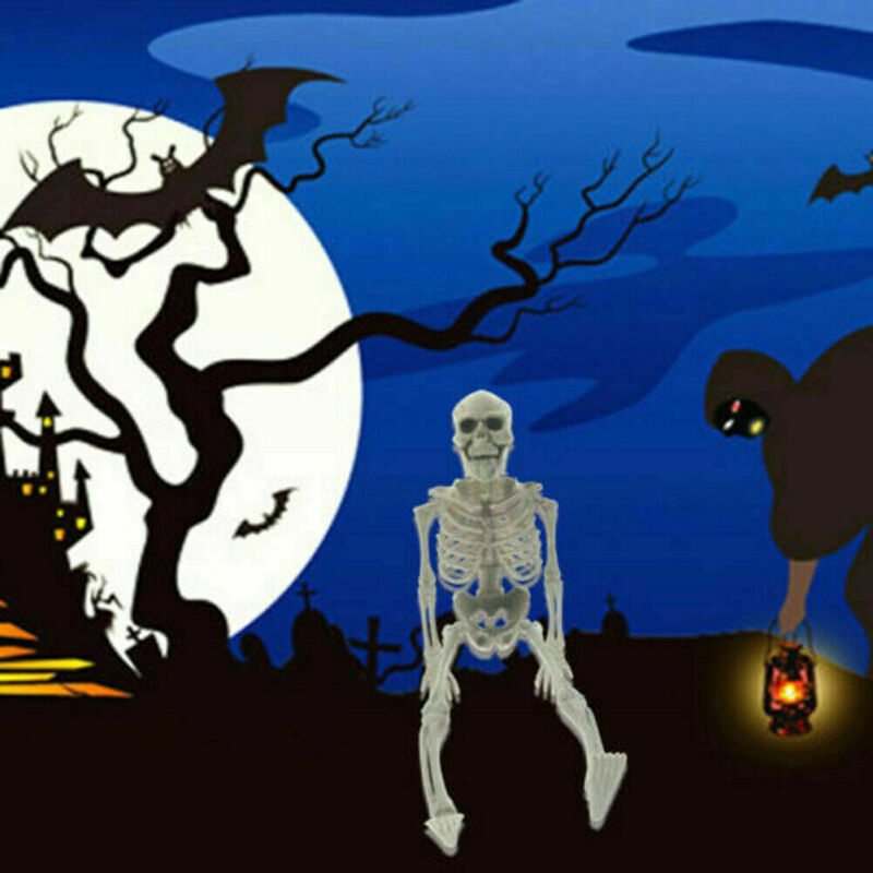 Accessoires d'halloween squelette crâne peur | Crâne réaliste à la main, corps humain, posable, modèle d'anatomie, décoration de Festival fête
