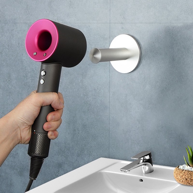 per Dyson asciugacapelli appendiabiti supporto da parete per accessori da bagno in metallo scaffale per appendere scaffale portaoggetti portatile