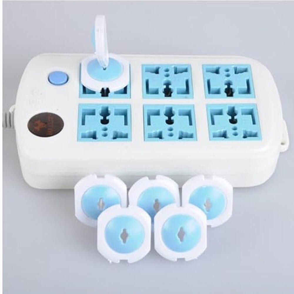 Bescherming 6 Pcs Russische Eu Europese Euro Security Kind Elektrische Stopcontact Plug Twee Fase Safe Lock Cover Baby Kids veiligheid