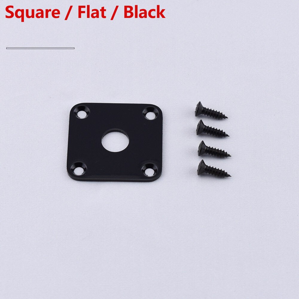 【Made in Japan by GOTOH】 Flat / Curved Stainless Steel Jack Plate For Electric Guitar Bass: SF-BK 1 Piece