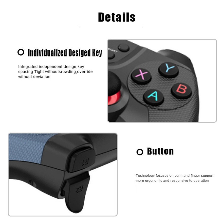 Controlador inalámbrico para teléfono móvil Android, PC, TV Box, Control de mando, almohadilla de videojuegos, Mando para videojuegos, Joystick para jugadores