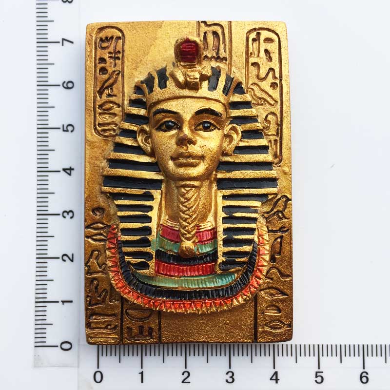 Egyptiske indretningsmagneter til kunsthåndværk 3d harpiks egypten turist køleskabsmagnet souvenir køkkentilbehør dekoration hjem: 3