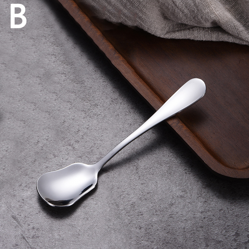 Shell Shape Stainless Steel Spoon Teaspoons Coffee Spoons Ice Cream Sugar Dessert Spoons Tableware Kitchen Accessories: B