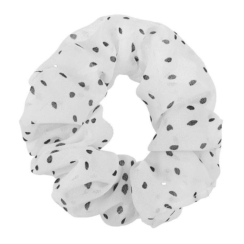 Chiffon Scrunchie Stretch Headbands Dot Plaid Headwear Women Girls Elastic Hair Rubber Bands Hair Ropes Hair Accessories: 1702A