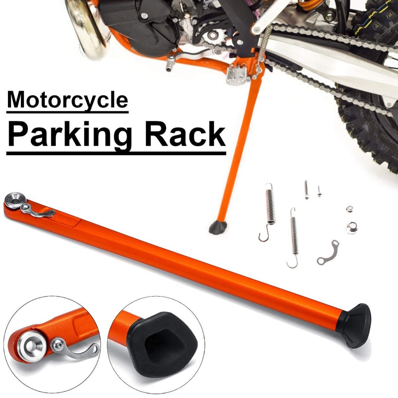 Off-Road Motorcycle Parking Rack Side Kick Stand Kickstand & Spring for KTM HUSABERG for HUSQVARNA 150 250 300 350 400 450 500 5