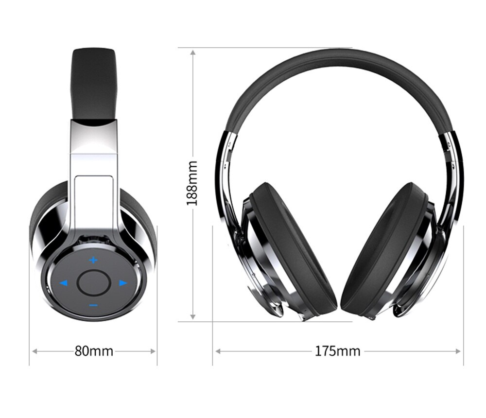 ZEALOT B22 Wireless Headphones - Bluetooth 5.0 Stereo Bass Earphones with Mic - 40mm Drivers, 85dB, Waterproof