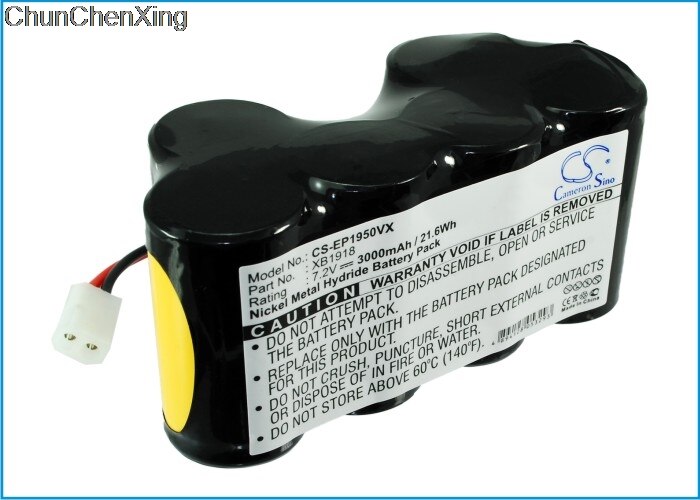 Cameron Sino 3000mAh Battery XB1918 for Euro Pro APL1172M, EU-36120, Shark V1917, Shark V1950, Shark VX3, Shark XB1918