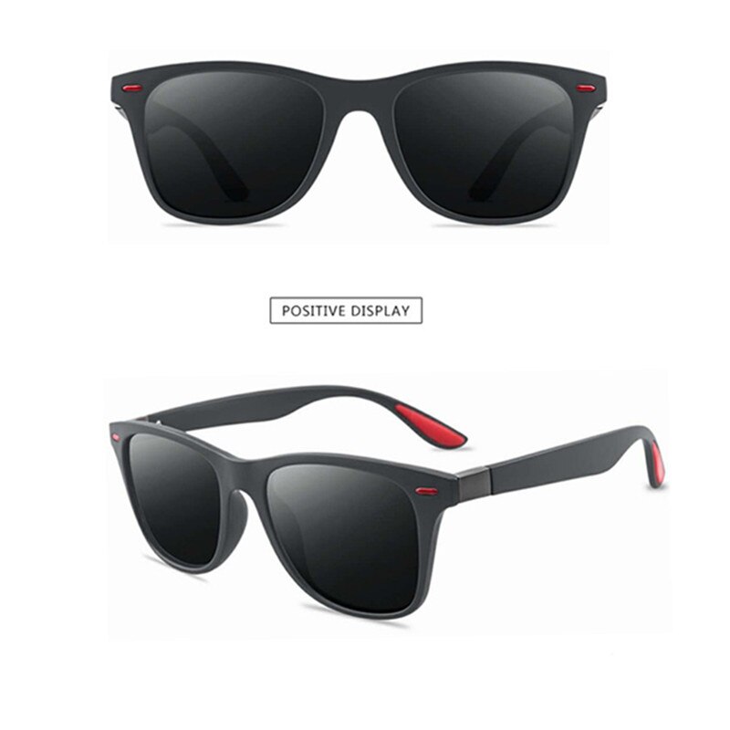 Classic Polarized Sunglasses Men Women Driving Square Frame Sun Glasses Male Goggle UV400 Driver Goggles Sunglasses: C