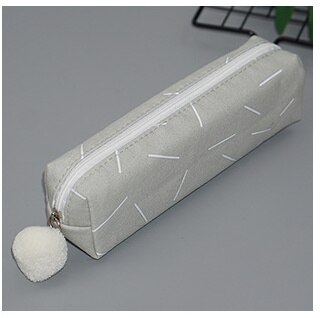 Estuches de lápices conciso Color sólido Bola de piel escuela Oficina pluma caja de papelería para niña lona lápiz bolsa lápiz estuche estojo escola: 6