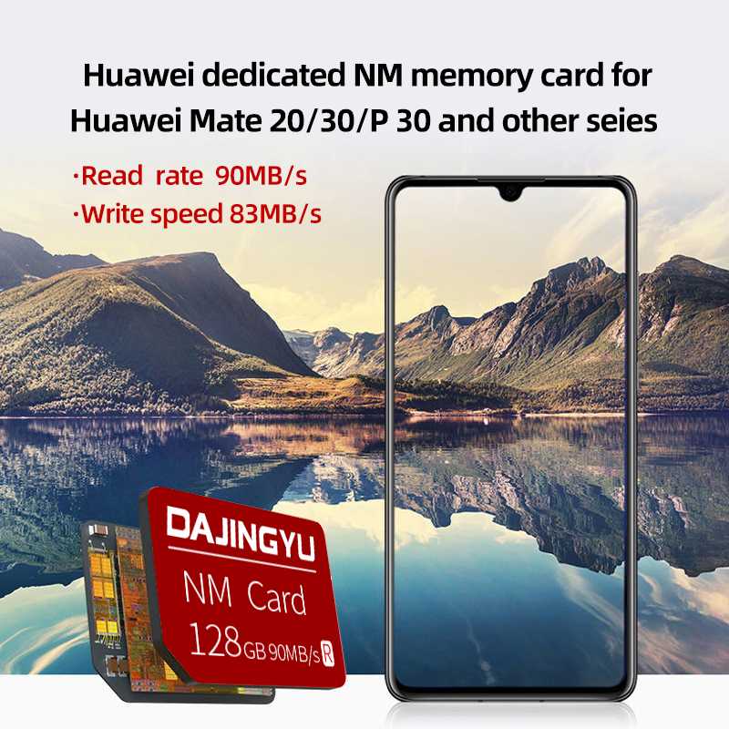 Geschikt Voor Huawei Nm Geheugenkaart 128Gb/256Gb 90 Mb/s Nm Kaart, mate 30 Rs P30 Pro P30 Mate 20 Pro 20 X Rs Flash Geheugenkaart