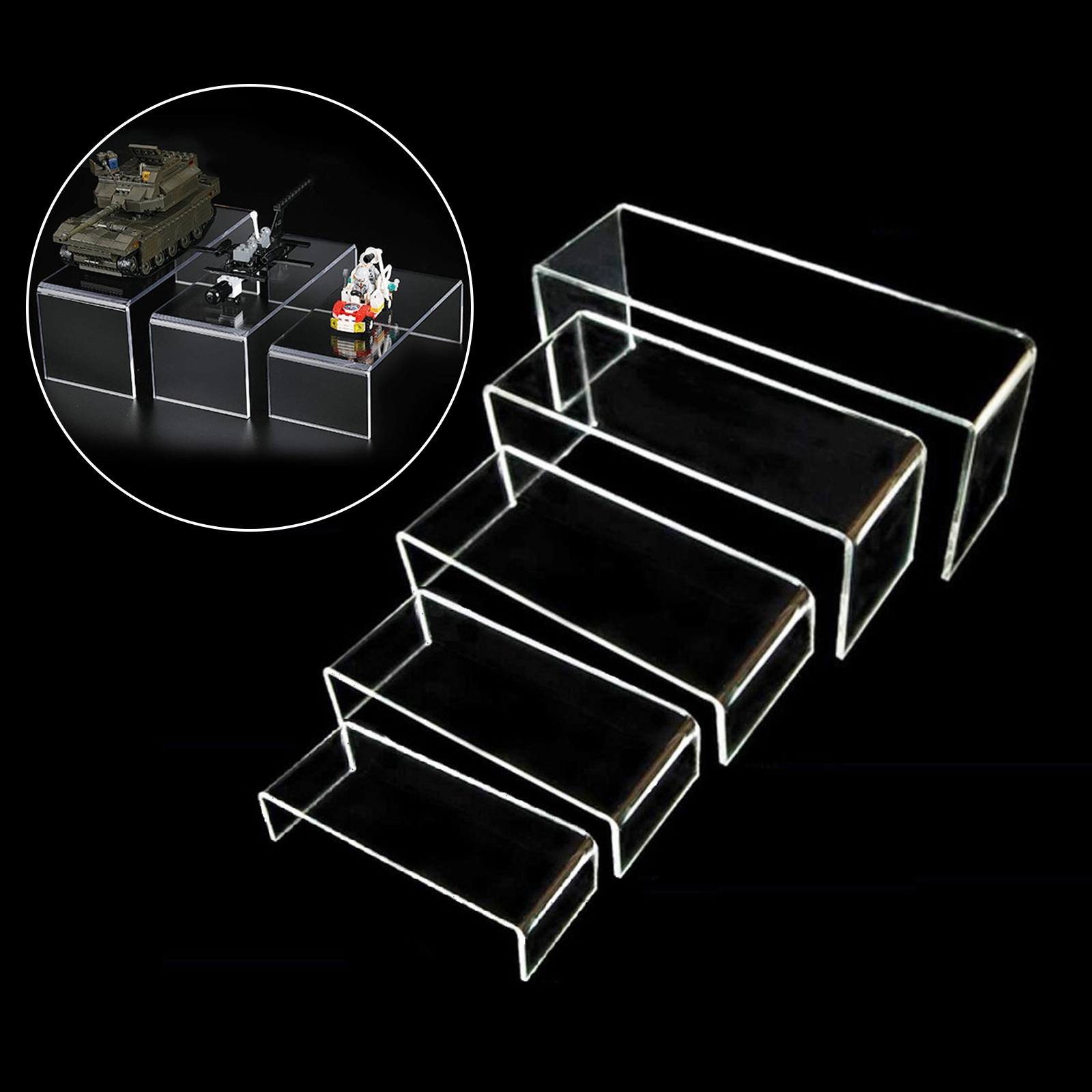 Clear Acryl Riser Stand Set Sieraden Collectible Showcase Display Risers