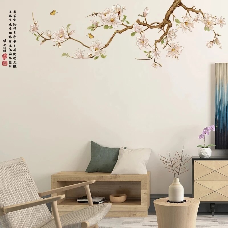 Lanterne wallstickers kinesisk stil billeder til stue dekoration teenager piger tapet soveværelse indretning hjem plakater: 02