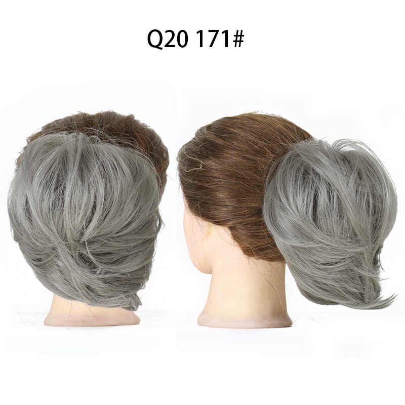 Chignon élastique synthétique pour queue de cheval, postiche, chignon: Q20-171