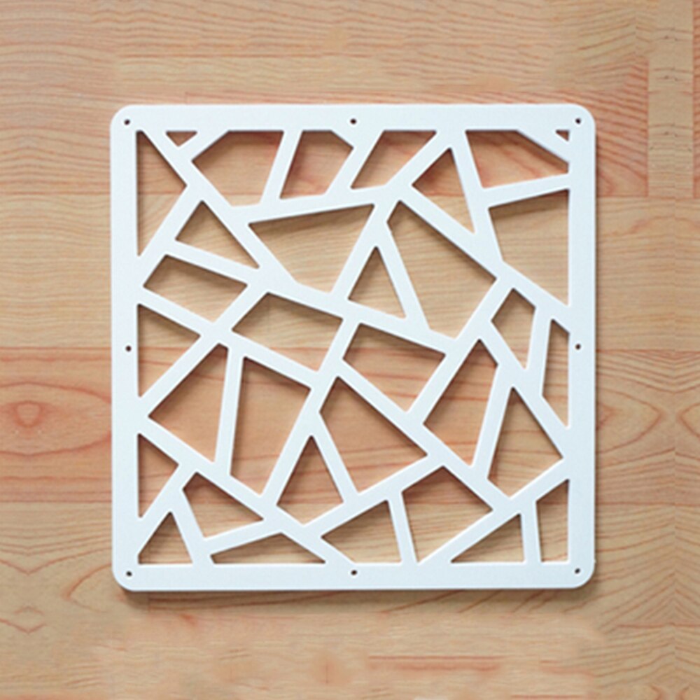 12pcs Room Divider Folding Screen Partition Room Separator Screens Wall Wooden-plastic Decorative Panel White 29X29cm: Room Divider A