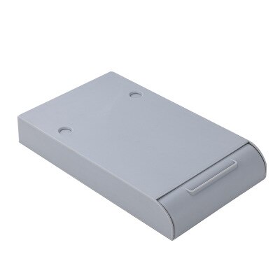Itseliimautuva muovinen laatikko työpöydän alle piilotettu kynäteline työpöydän tavaroiden järjestäjä säilytyslaatikon pidike kotelo 22.3 x 13.5 x 3.5cm: Harmaa iso koko