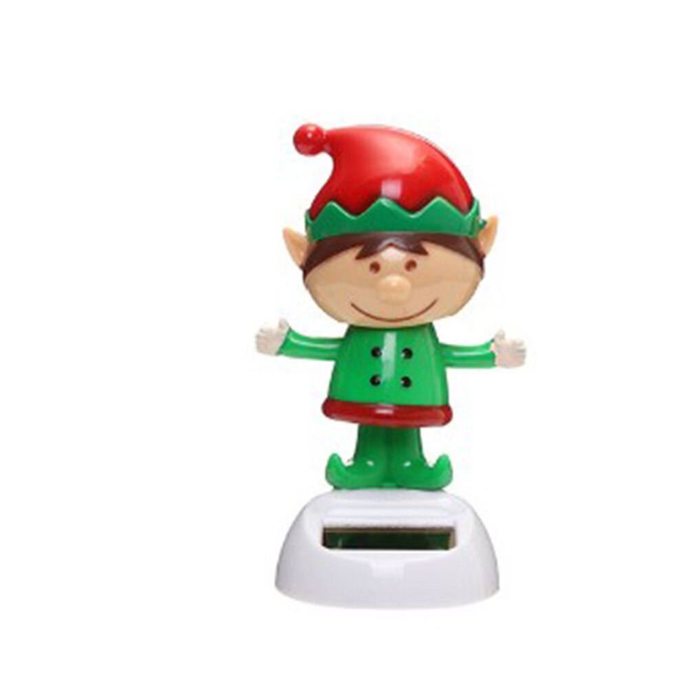 1 stuk schattige, op zonne-energie werkende, dansende, schommelende speelgoedauto, kerstdecoratie voor thuis, auto-accessoires: 9