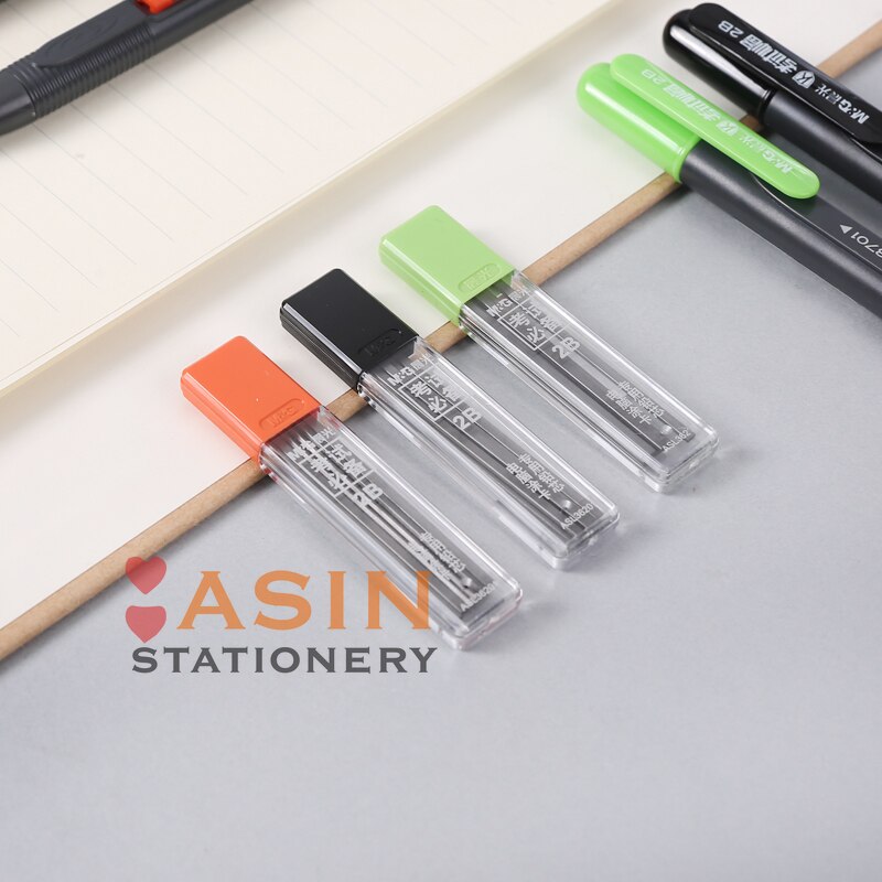 12pcs Student 2B Holder Exam Mechanical Pencil with Lead Refills Set Office Supplies