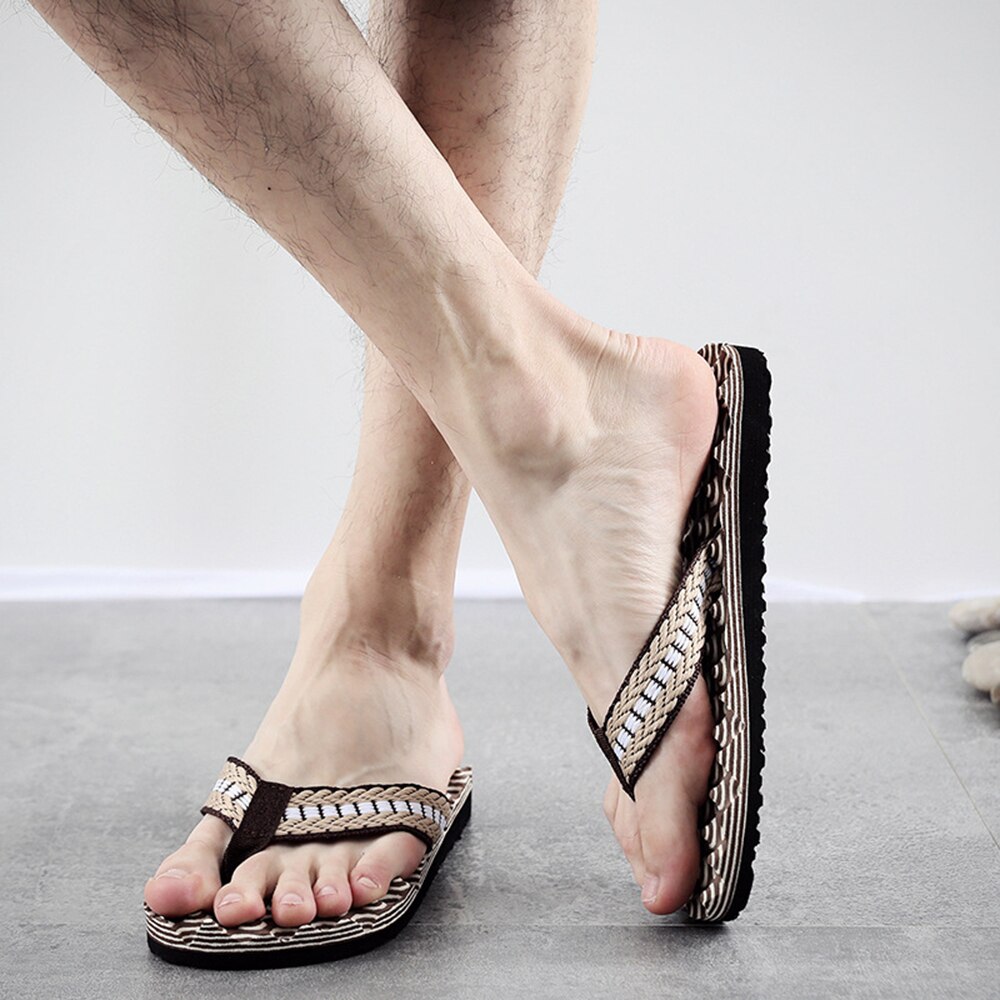 Chanclas de masaje para hombre, sandalias de playa, zapatos informales cómodos, chanclas de , calzado de verano qt213