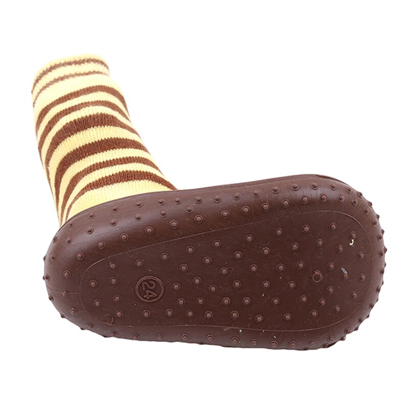 Calcetines antideslizantes para bebé recién nacido, con suelas de goma, zapatos para niño pequeño, primeros pasos, calcetines de algodón para bebé, niño y niña