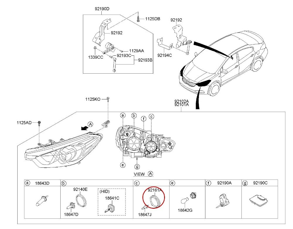 Head Light Dust Cap Head Lights Lamp Dust Cap Cover 1Pcs OEM 921911K000 For Elantra GT i30