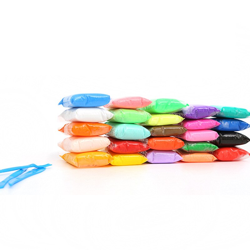 Light Fluffy Polymer Clay Light Plasticine Modelling Clay DIY Plasticine 5D Toys Children Birthday Putty 36color 380g/set