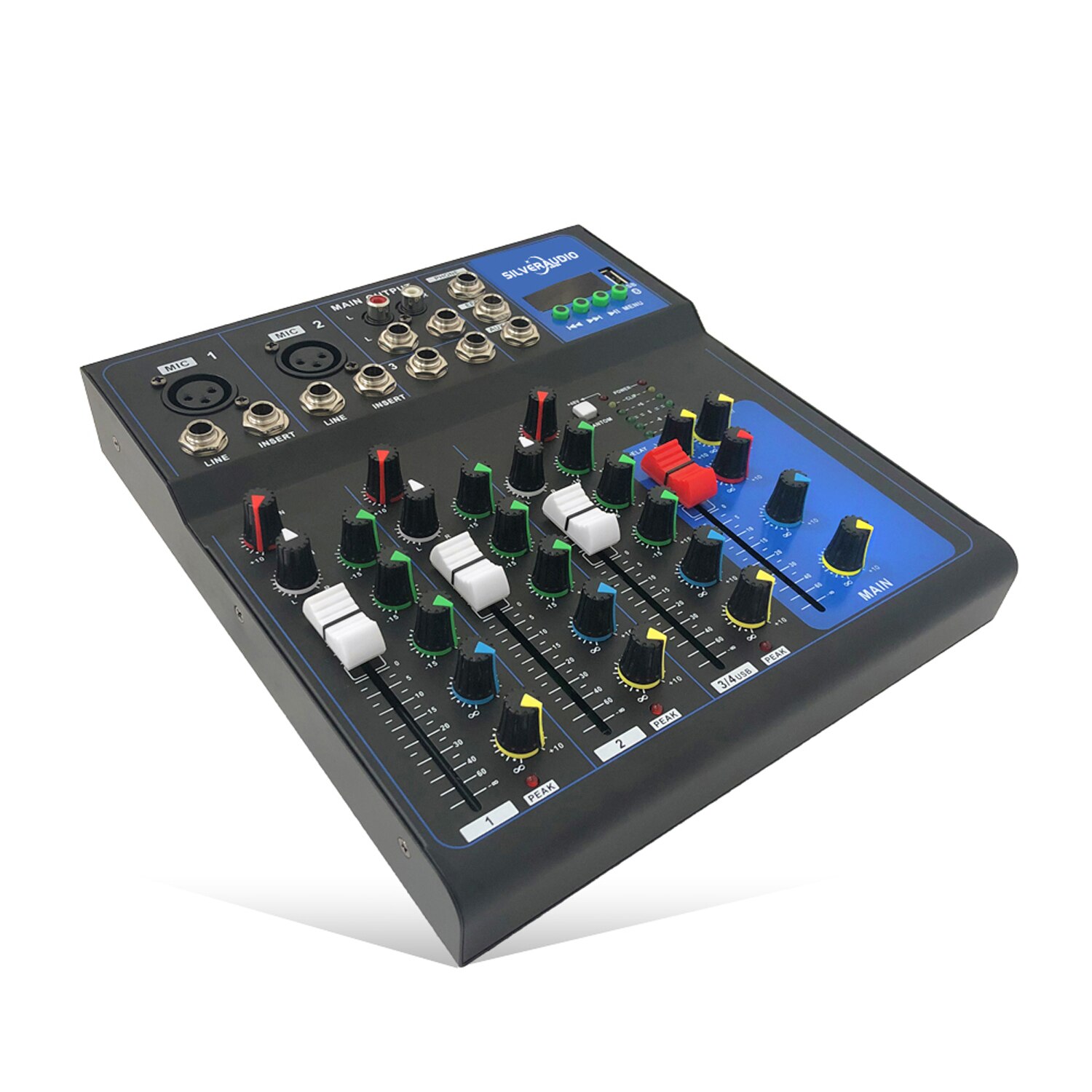 GAX-UF4 USB interface 4 channels Mini audio Mixer perfect for home karaoke: Default Title