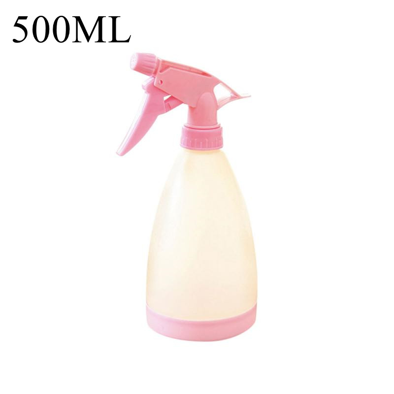 500ml Portable Garden Spray Bottle Mini Plastic Sprayer Garden Balcony Plant Watering Spray Bottle Gardening Watering Can: white