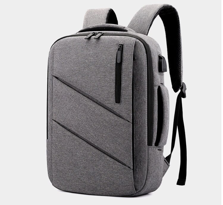 Chuwanglin旅行のバックパック男性ビジネスバックパック男性mochila usb充電15.6 "ラップトップバッグ大容量のバックパックD81901: グレー