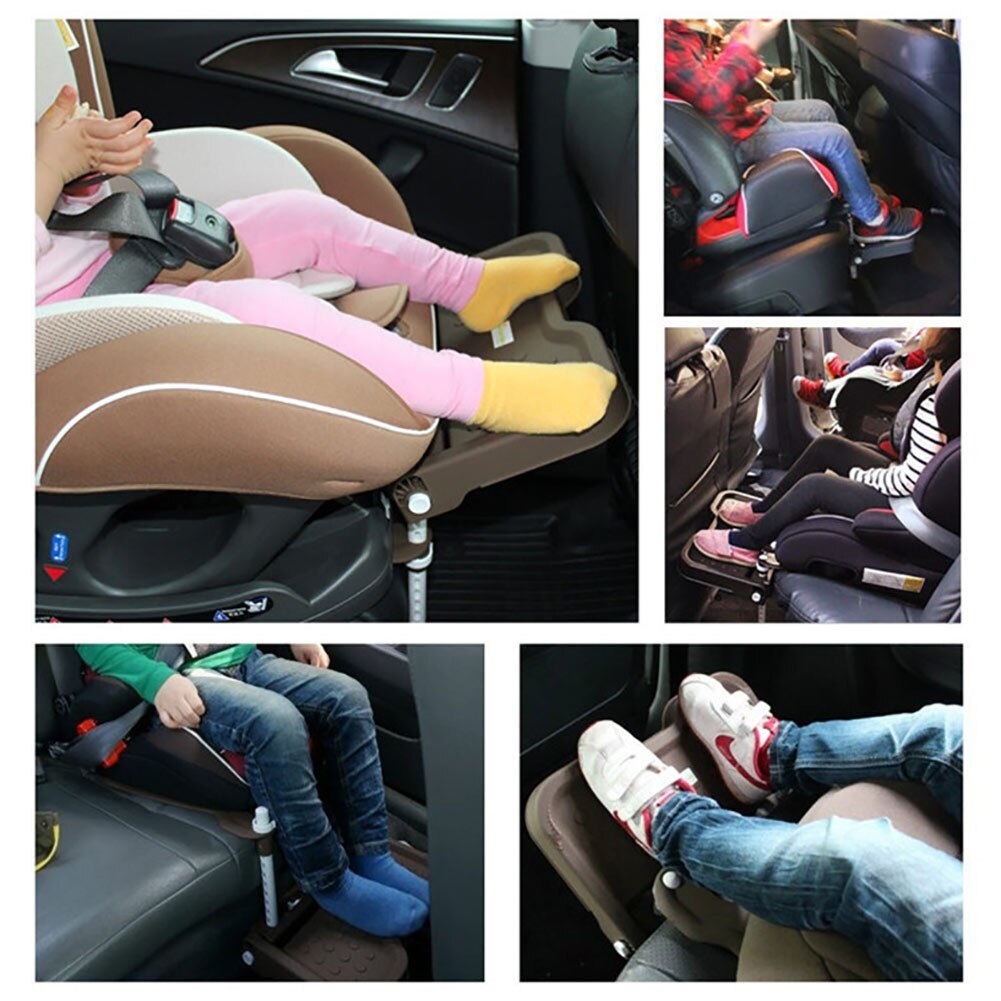 Børn auto sikkerhedssæde klapvogn fodstøtte fastgør støtte baby fodpedal hvileholder justerbar benstøtte fodtavle tilbehør