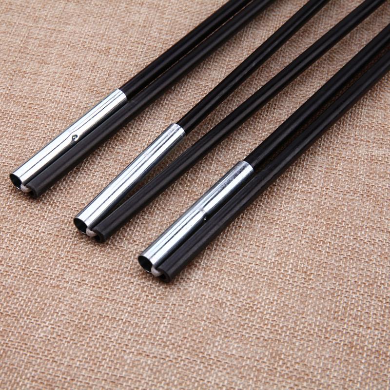 2 stk 6 sektioner camping teltstang glasfiber reserveudskiftning 7mm stang