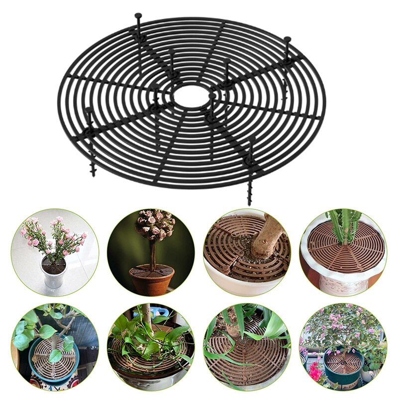 Zwarte Bloem Pot Cover Plant Bodem Voorkomen Huisdier Beschermende Covers Praktische Tuin Beschermen Planten Beugel Levert