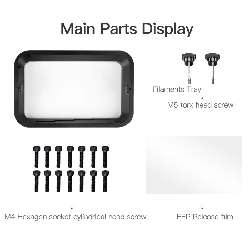 CREALITY 3D Printer Accessories Original LD-002R LD-002H 3D Printer Resin Vat Set with FEP Film, Modular Replacement Part Brand