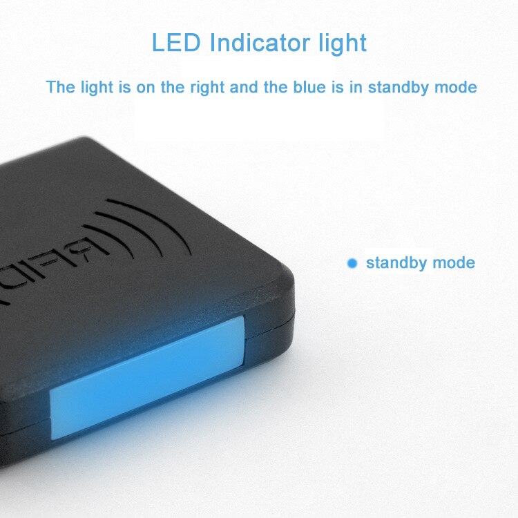 Mini lector RFID para teléfono móvil 125KHz EM4100 TK4100 lector de tarjetas de identificación 13,56 Mhz lector de interfaz micro usb soporte sistema Android