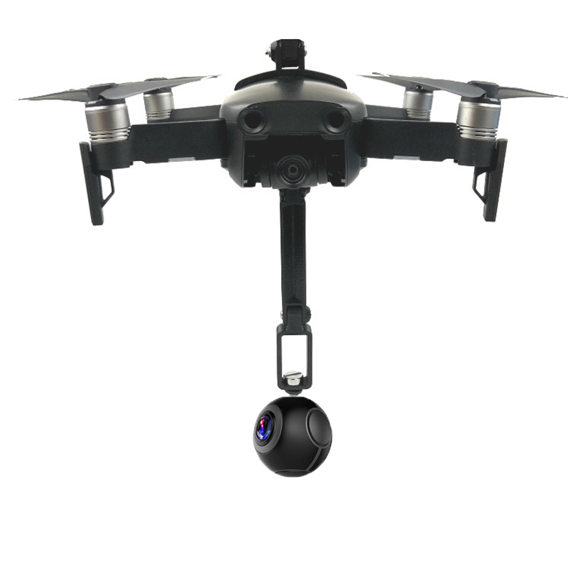 Voor Gopro 360 Graden Roterende VR Panoramische Camera Mount Houder 1/4 Schroef Base voor DJI Mavic Air drone Accessoires