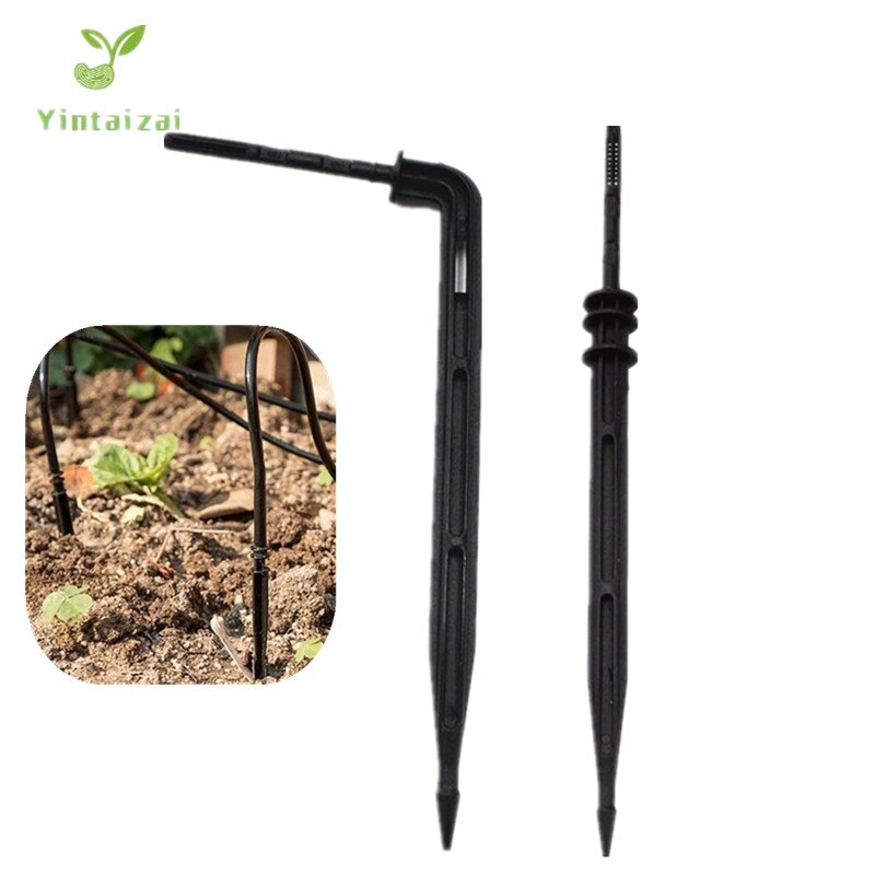 200PCS Elbow Arrow Dripper Mini-Stake For Potted Plant Watering Micro Irrigation Drip Fittings