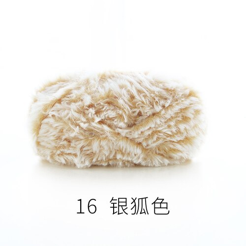 50g/écheveau épais moelleux fausse fourrure cils fil 100% Polyester doux fil pour tricot à la main manteau pull chapeau Amigurumi Crochet fil: 16