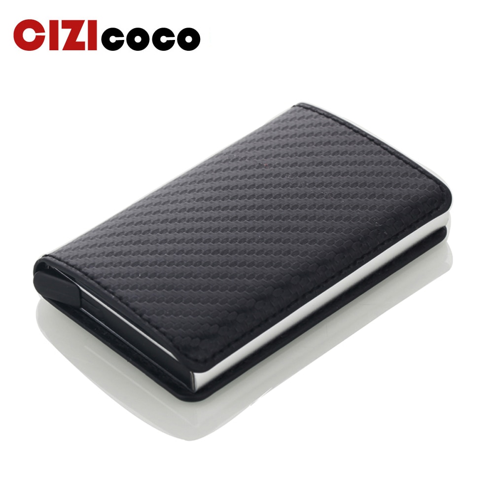 Business ID Card Case Men Credit Card Holders Automatic RFID Card Holder Aluminium Bank Card Wallets