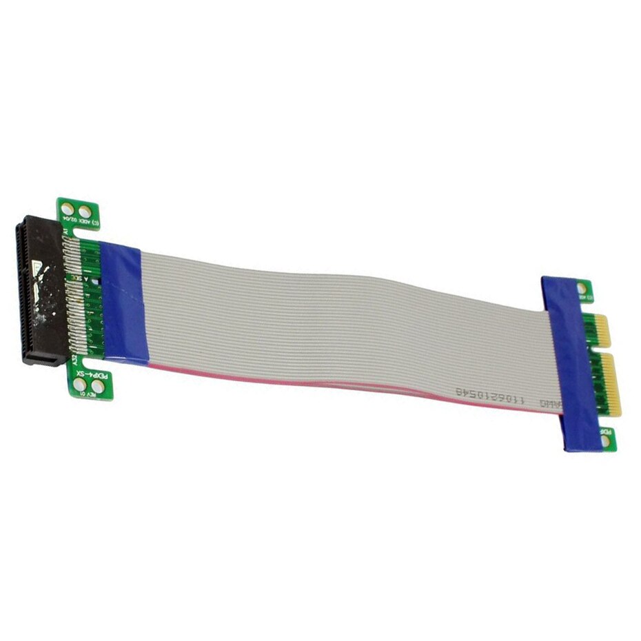 THGS-PCI-E 4X Slot Riser Card Extension Flexible Flex Relocate Cable