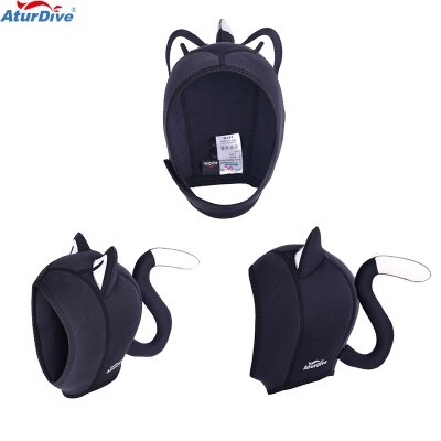 AturDive 3mm Warm Neoprene Scuba Diving Hood Divers Cap Helmet Cat: hood 4