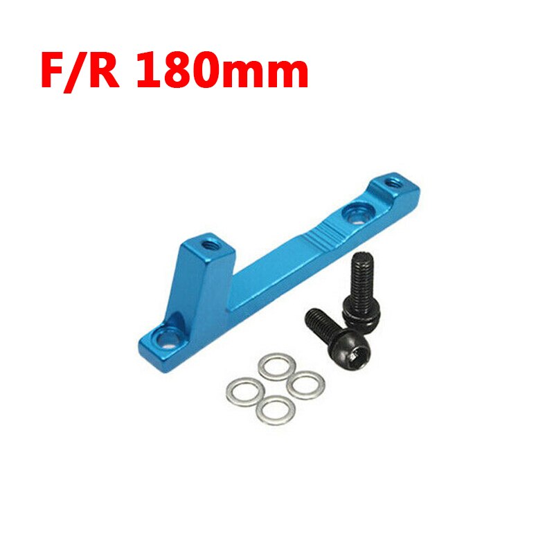 Freno de disco de aluminio para bicicleta de montaña, adaptador de Rotor de disco, pinza delantera y trasera de 180/203mm, PM-PM de accesorios de ciclismo: Blue F-R180mm