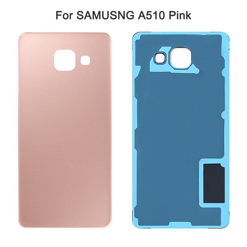 Zurück Batterie Hinten Glas Abdeckung Für Samsung Galaxis A5 A510 A510F A510FD Zurück Batterie Glas Abdeckung Hinten Tür Gehäbenutzen fallen: A510 Rosa