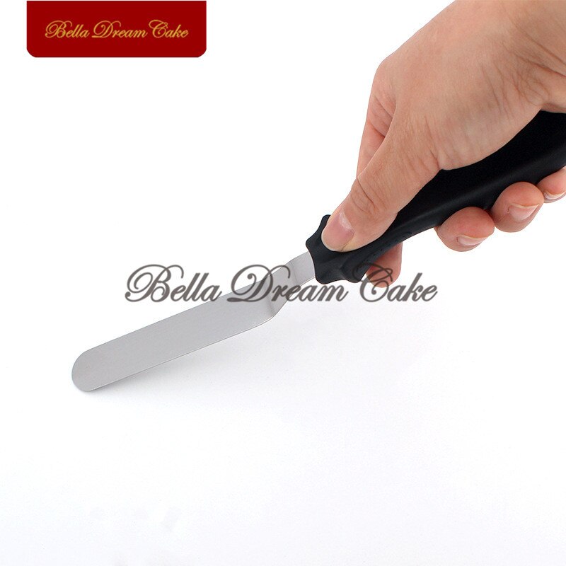 4" Stainless Steel Cake Spatula Buttercream Icing Frosting Knife Pastry Cake Smoother Cake Decorating Tools Baking Accessories