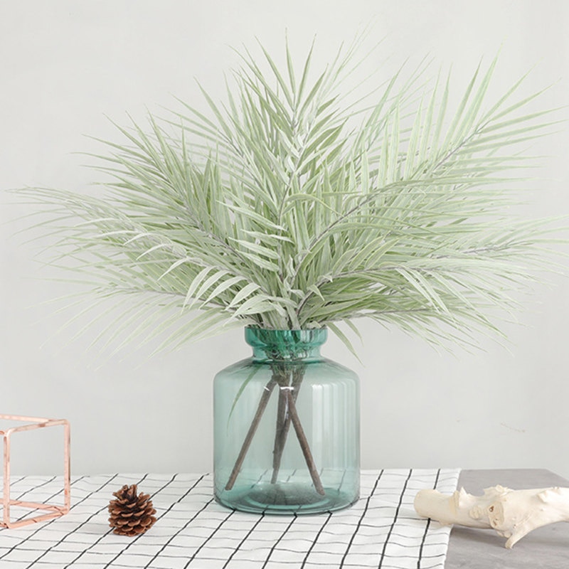 Palm boomtak kleurrijke bladeren plastic Artificil planten faux gebladerte voor bruiloft decoratie jungle party decor
