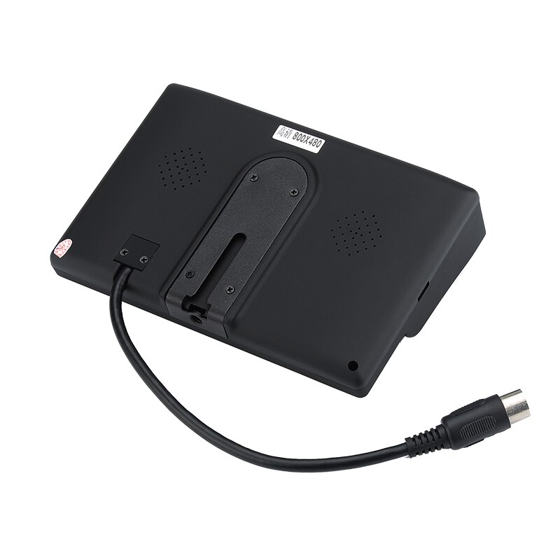7 Inch Dual Input LCD Monitor - 2 AV input, 800x480 Resolution, PAL + NTSC Standards