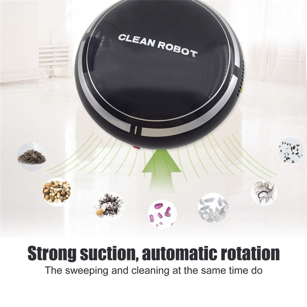 Household Mini Cartoon Rechargeable Smart Sweeping Robot Slim Sweep Suction Machine Small Mini Vacuum Cleaner Sweeping