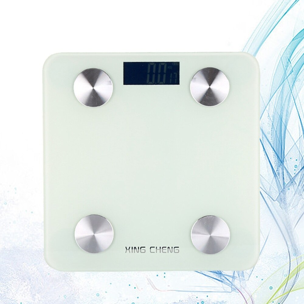 Body Fat Scale Smart Digital Bathroom Wireless Weight Scale Body Composition Analyzer without Battery (Black): White