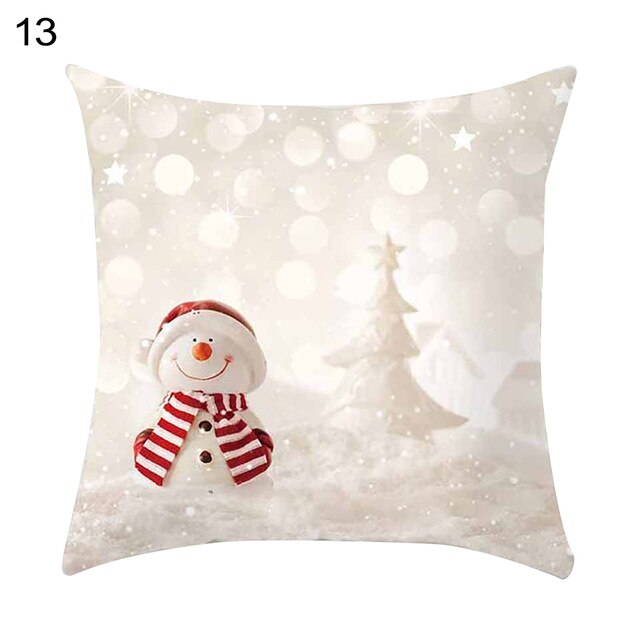 45 * 45cm julesnemand pudebetræk seng bilpynt hjem hotel børneværelse julepynt blødt og behageligt.: H08