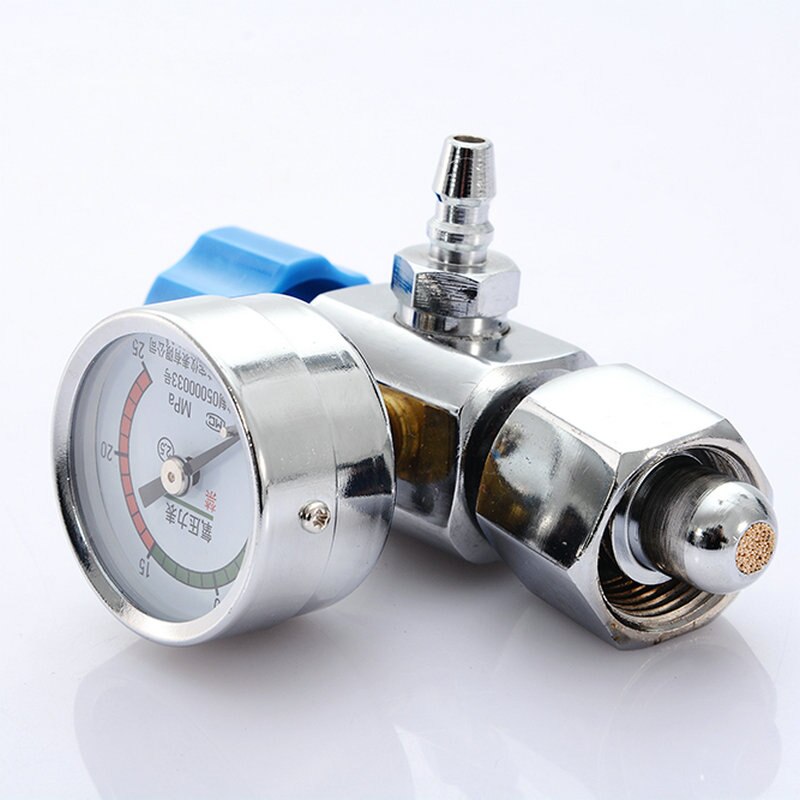 Oxygen Pressure Gauge Pressure Reducing Valve Table Oxygen Cylinder Single Meter Valve 10L15L20L40L Rising Valve Aquarium