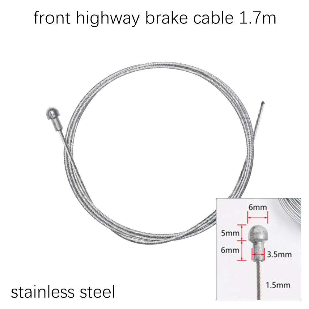 1pc rustfrit stål/beklædning zink fast gearskifter gearskifter/bremseledningskabel kerne indvendig wire mtb landevejscykeldel: 12